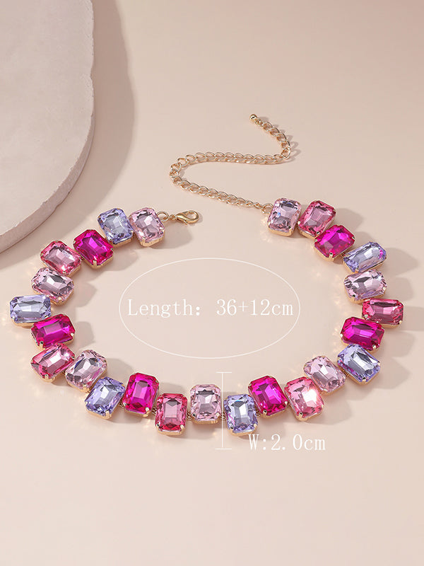 Chains Contrast Color Necklaces Accessories